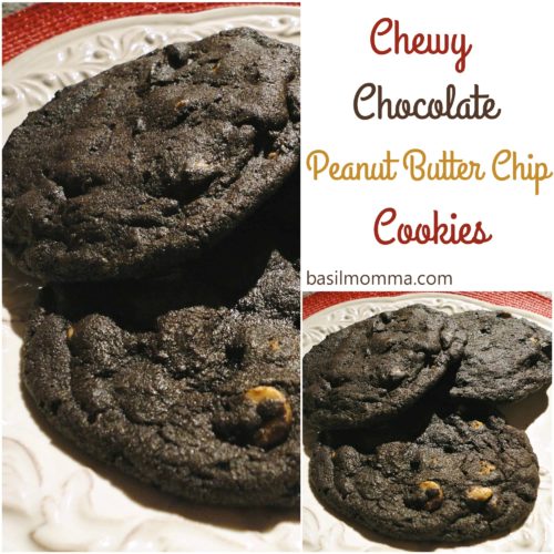 Chewy Chocolate Peanut Butter Chip Cookies | Basilmomma.com