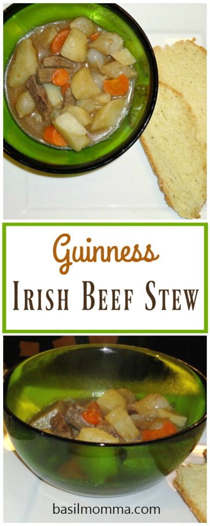 Guinness Beef Stew - a comfort food meal that's perfect for St. Patrick's Day. Recipe from @basilmomma