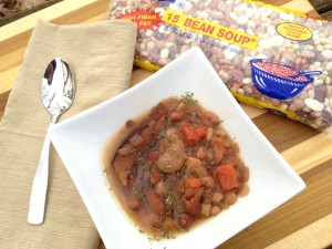 Slow Cooker 15 Bean Soup with Ham