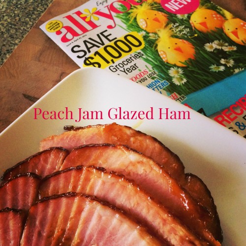 Peach Jam Glazed Ham Recipe | basilmomma.com