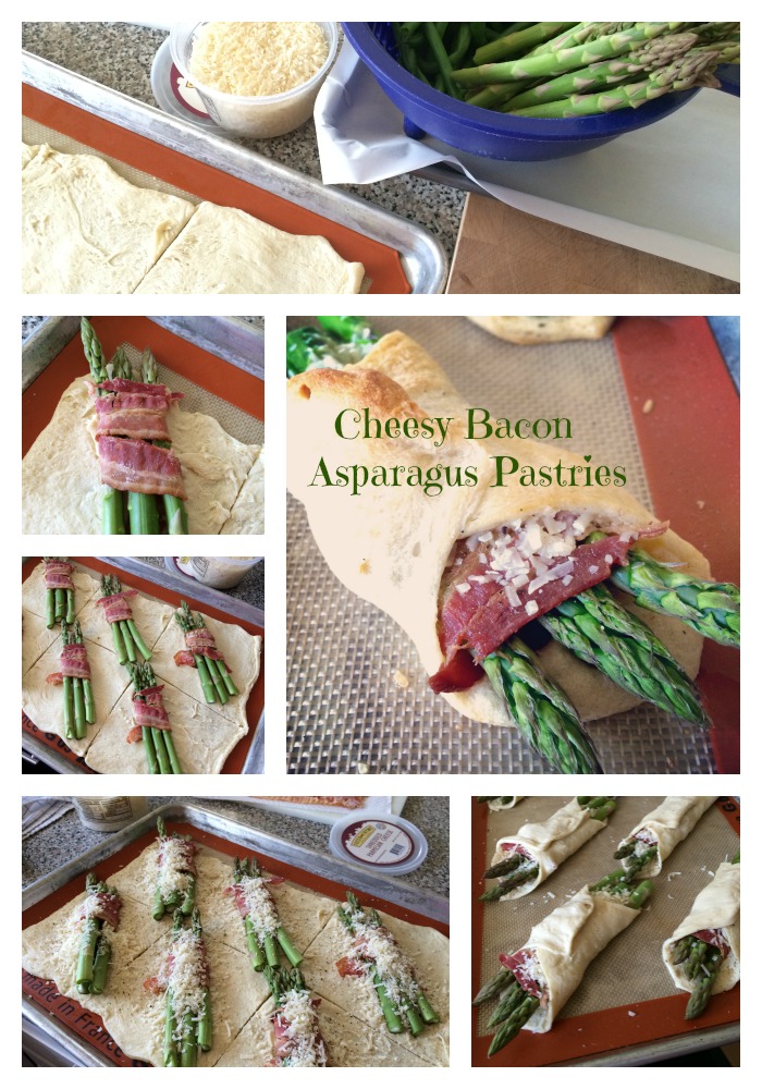 Cheesy Bacon Asparagus Pastries