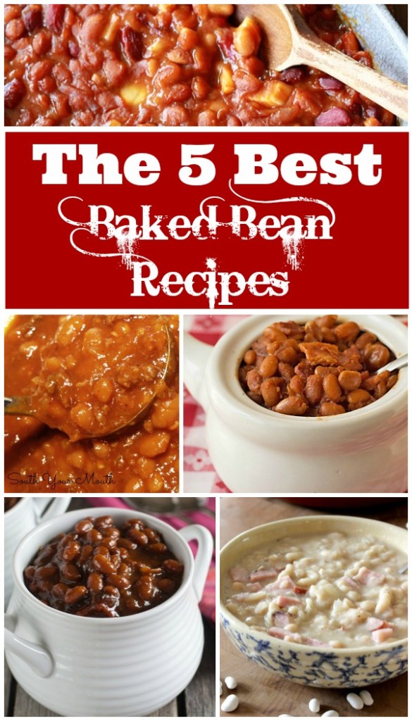 5 of the BEST Basked Bean Recipes on the Internet. These are all full of flavor and easy to make. The perfect comfort food side dish!