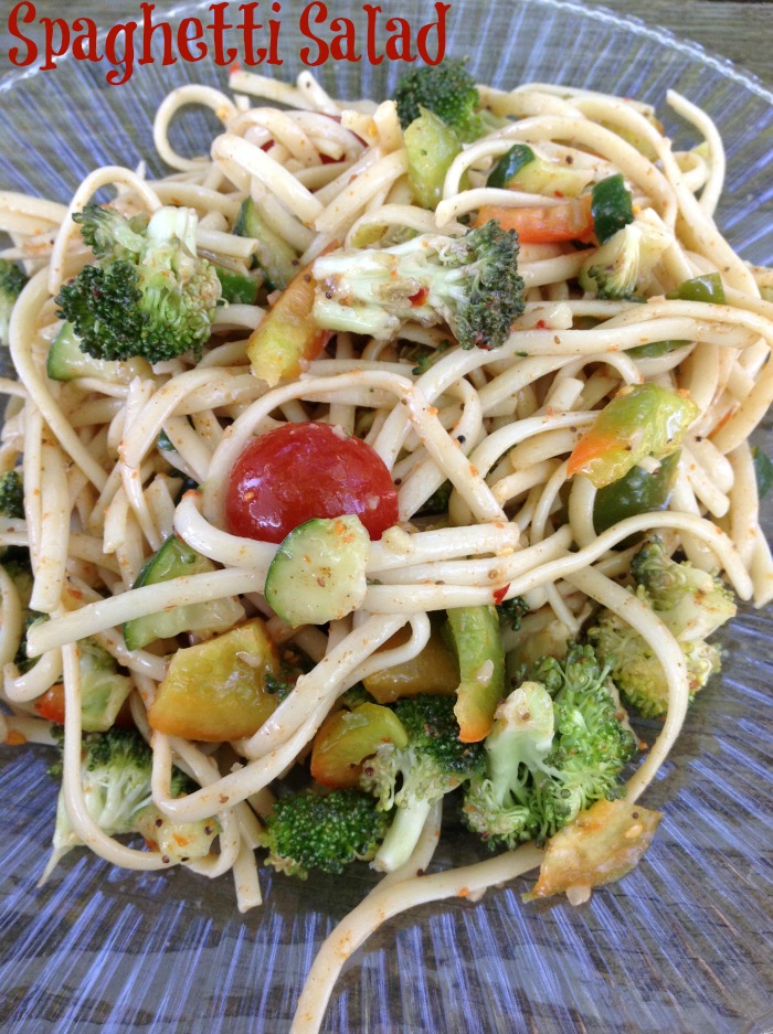 Spaghetti Salad, from Just 2 Sisters - One of the fun ways to serve spaghetti.