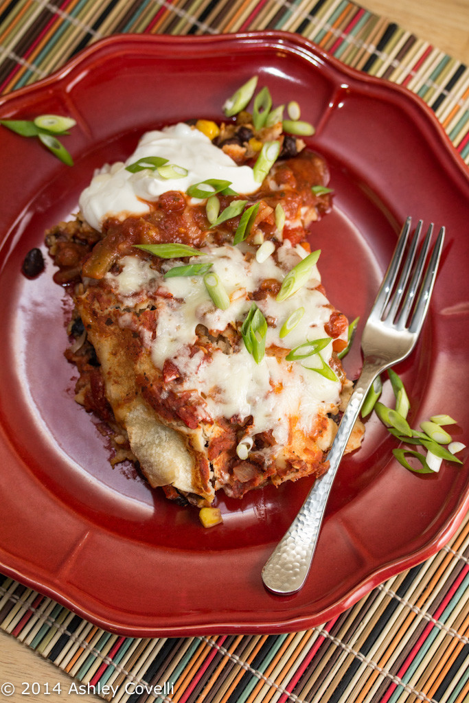 Slow Cooker Enchiladas from Big Flavors from a Tiny Kitchen - One of the best slow cooker recipes I've eaten!