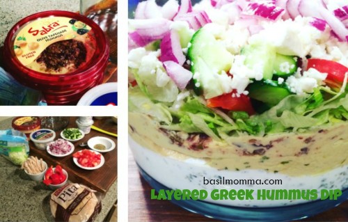 Layered Greek Hummus Dip