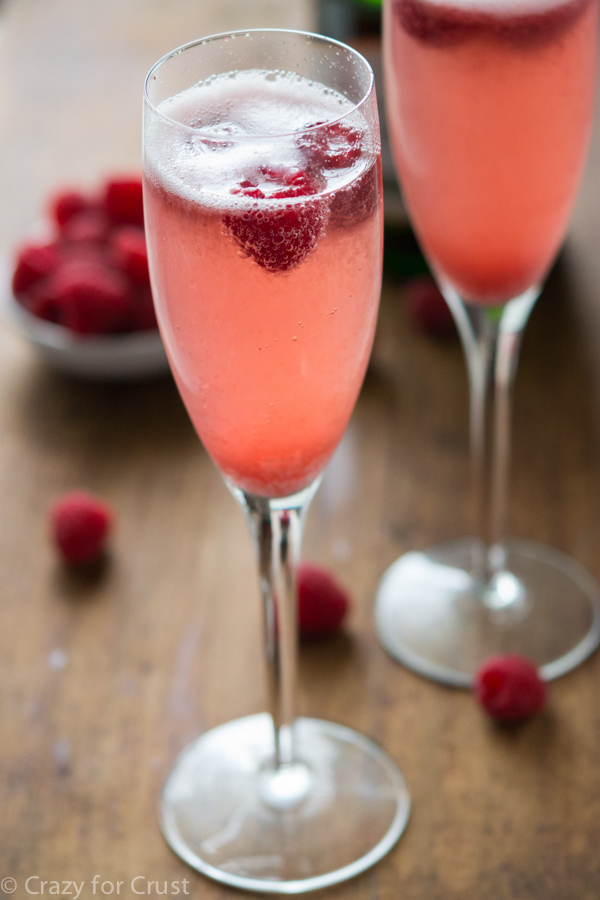 Champagne Punch Bellini - An easy New Year's Eve cocktails recipe from Crazy For Crust