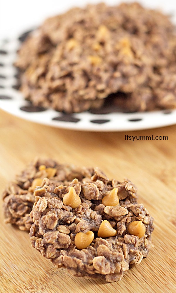 Chocolate Peanut Butter No Bake Cookies from @itsyummi - make them for Peanut Butter Lover's Day!