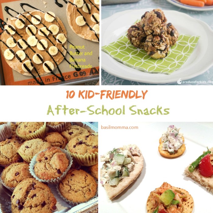 10 Easy, Kid-Friendly After-School Snacks - Get the recipes from @basilmomma on basilmomma.com