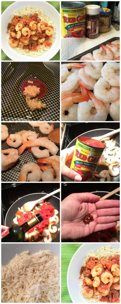 Spicy Red Pepper Shrimp - A healthy dinner with just 5 ingredients and in less than 15 minutes! The quickest weeknight dinner recipe ever!