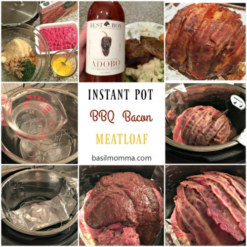 BBQ bacon meatloaf is a family friendly, comfort food dinner! Made in an Instant Pot or pressure cooker, you can make this easy recipe in only 25 minutes!