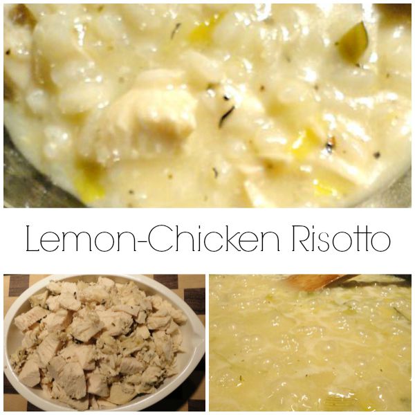 This Lemon-Chicken Risotto Recipe is a quick and easy dinner that can be made from dinner leftovers! Get the recipe on basilmomma.com