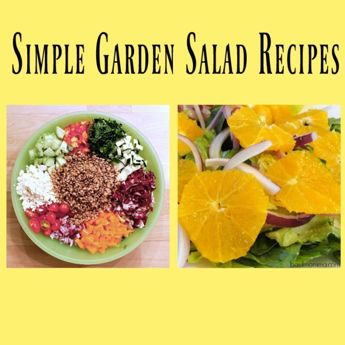 Simple Garden Salad Recipes