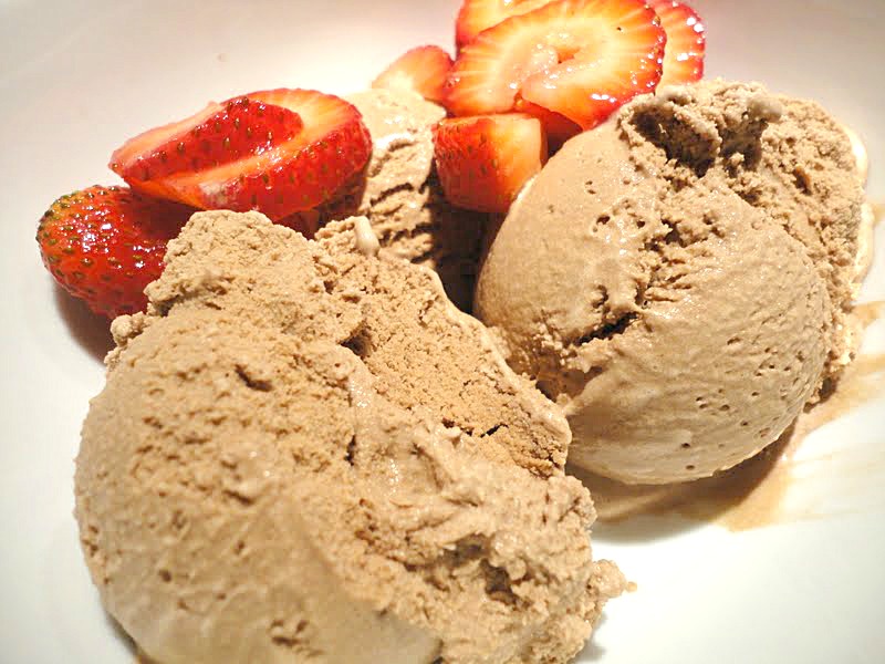 Rich Dark Chocolate Homemade Ice Cream Recipe, from basilmomma.com - Just a few simple ingredients and your ice cream maker and you can enjoy this delicious frozen dessert.