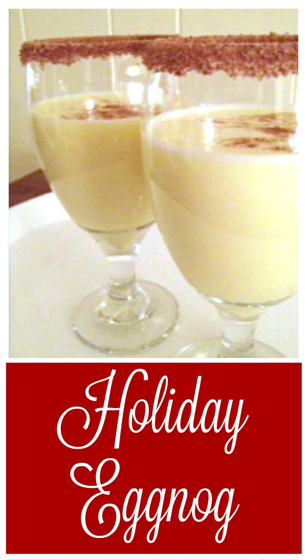 This eggnog recipe is one that's been in my family for years. It's a traditional Christmas drink that you can serve with or without alcohol added.