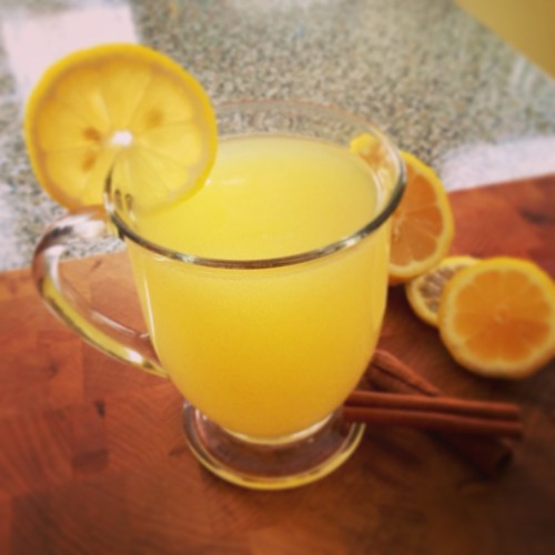 Slow Cooker Hot Lemonade Recipe - A kid-friendly warm beverage to warm you up on a cold night.