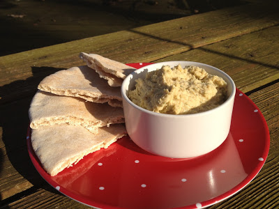 Ranch Hummus Dip - An easy to make snack that is perfect as an after-school snack for kids, too.