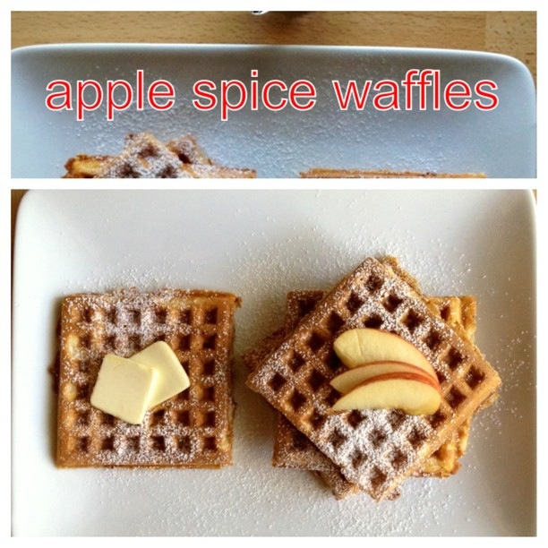 Autumn Apple Waffles