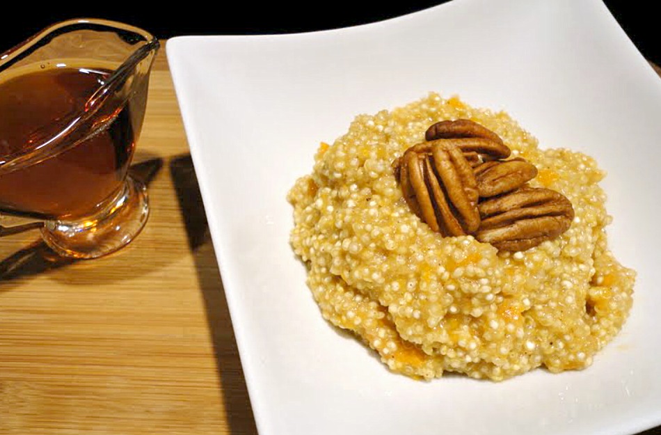 Maple Pumpkin Quinoa With Pecans Basilmomma
