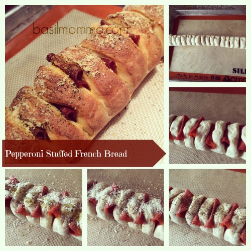 Pepperoni Stuffed French Bread | Basilmomma.com