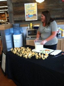 Making easy summer recipes at the Fresh Thyme Farmers Market in Greenwood, Indiana