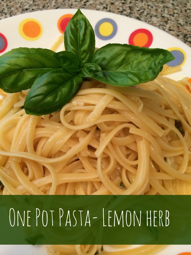 One Pot Lemon-Herb Pasta Recipe