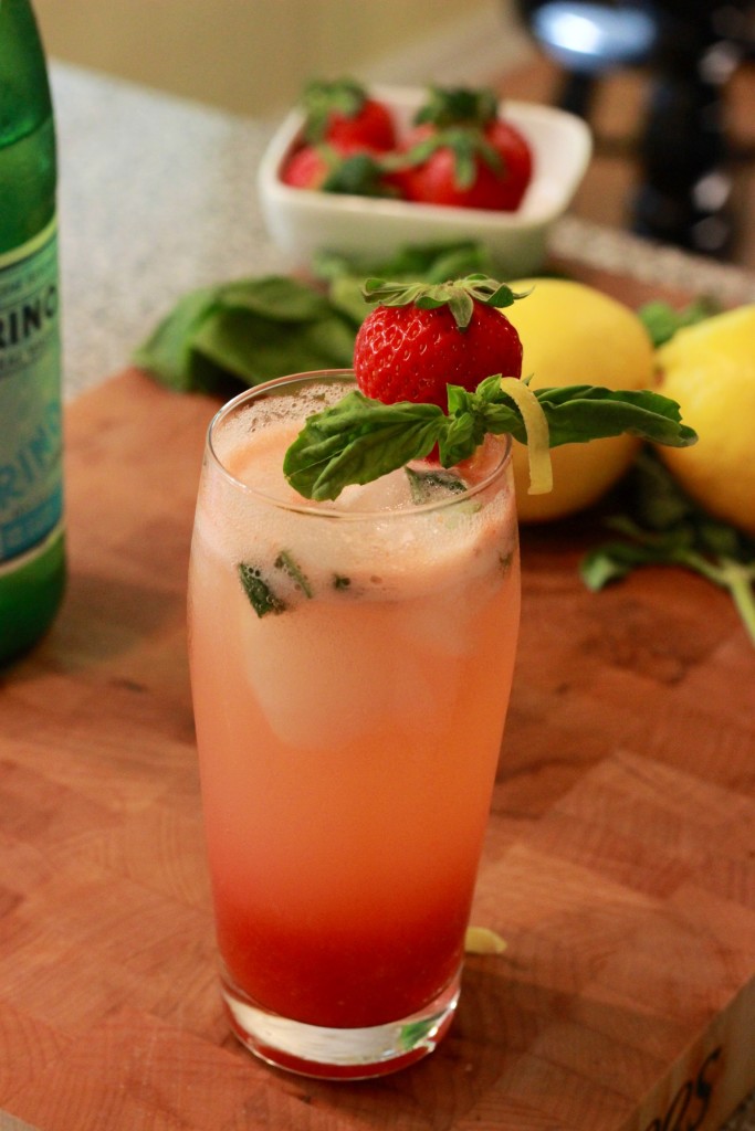 Strawberry Basil Spritzer - Get the recipe from basilmomma.com