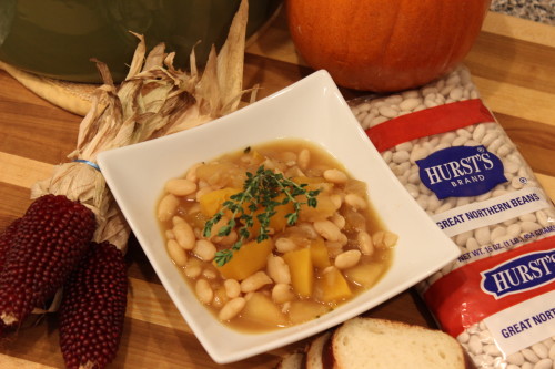 Great Northern Bean Pumpkin Apple Stew - Basilmomma