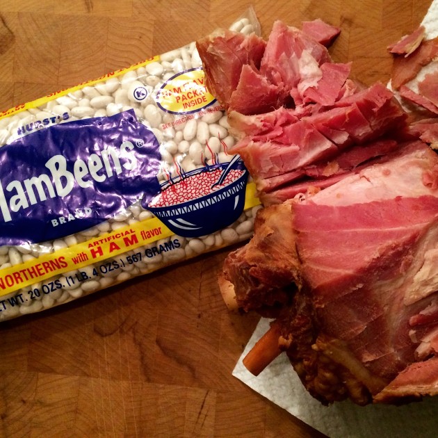 White Beans and Leftover Ham - Basilmomma
