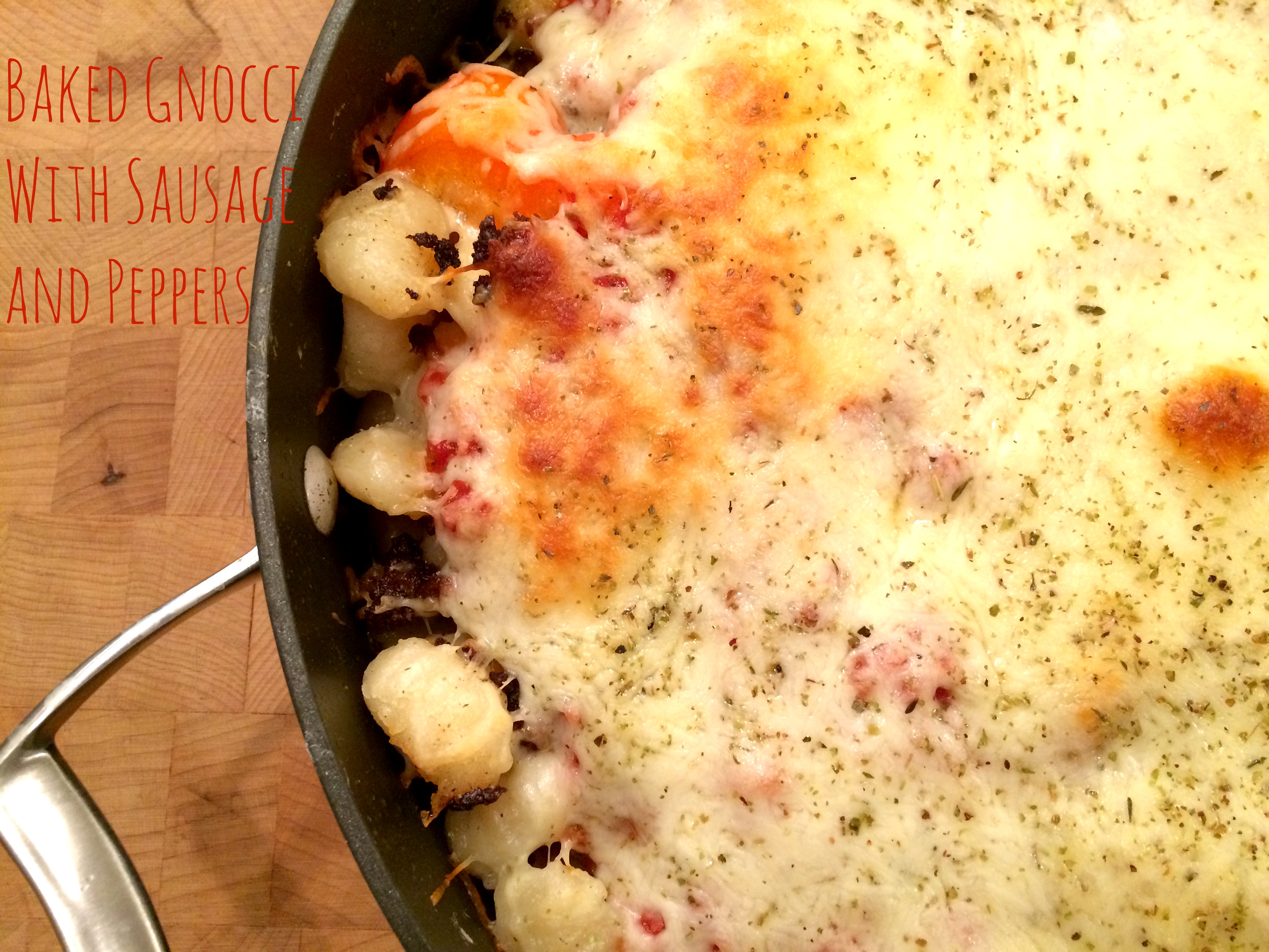 Baked Gnocchi with Sausage and Peppers