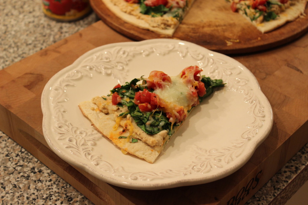 White Bean and Spinach Pizza- a Little Red Door Cancer Agency Door to Wellness Recipe