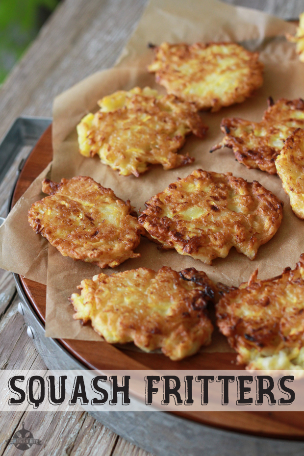 Yellow Squash Fritters from @southernbite - One of the healthy summer squash recipes being featured on Basilmomma.com