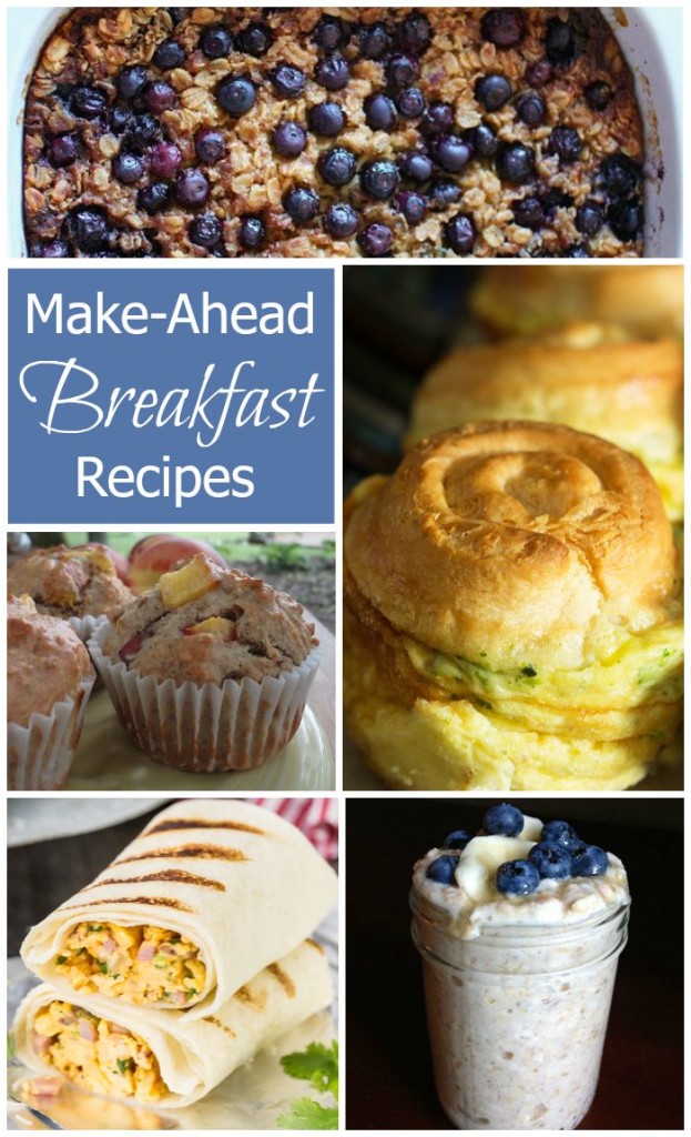 Make-Ahead-Breakfast Recipes - The recipes in this collection are all easy to make ahead and are perfect for a grab-n-go morning.