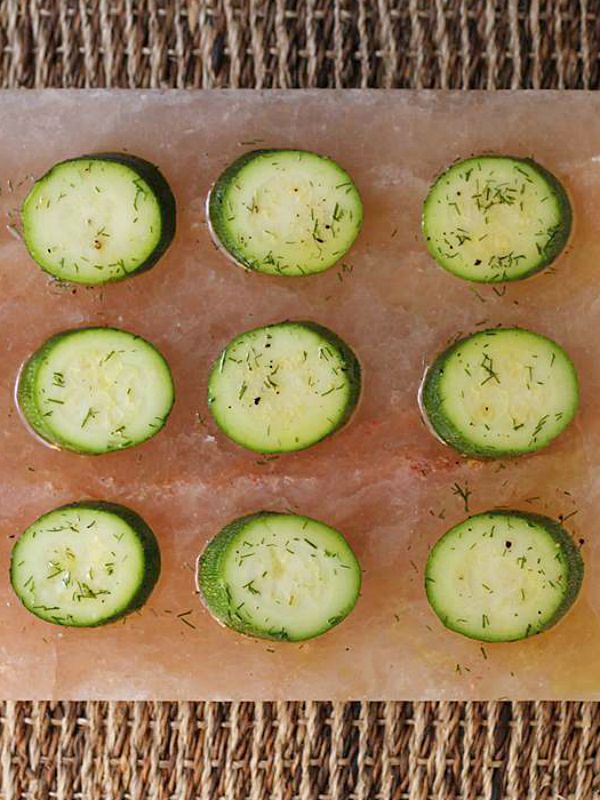 Salt Block Pickled Zucchini from @cookistry - One of the healthy summer squash recipes being featured on Basilmomma.com