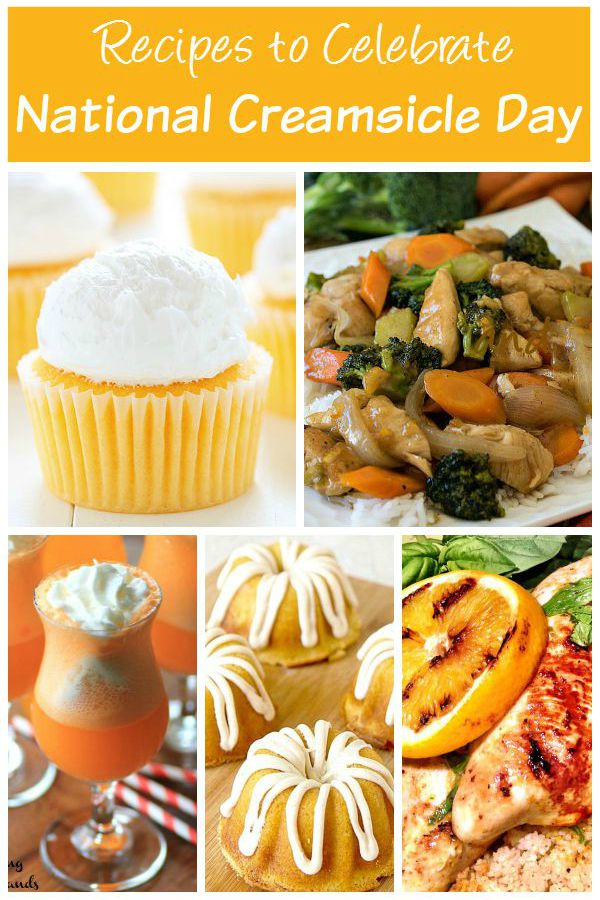 Celebrate National Creamsicle Day with delicious recipes with oranges, vanilla, or both! See the recipe collection on Basilmomma.com