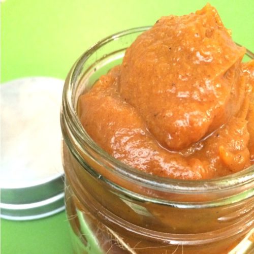 Homemade Spiced Pumpkin Butter - This easy recipe can be made in a slow cooker, Crock Pot, or on the stove top. Get the recipe on basilmomma.com