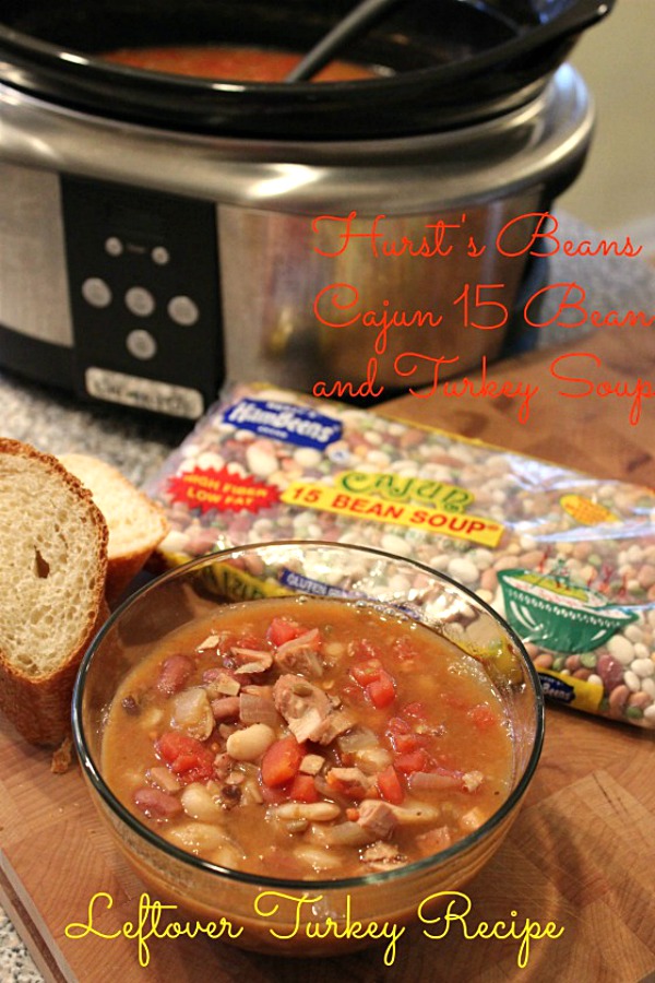Recipes using Thanksgiving leftovers don't get more delicious than this Cajun 15 Bean Turkey Soup from @basilmomma