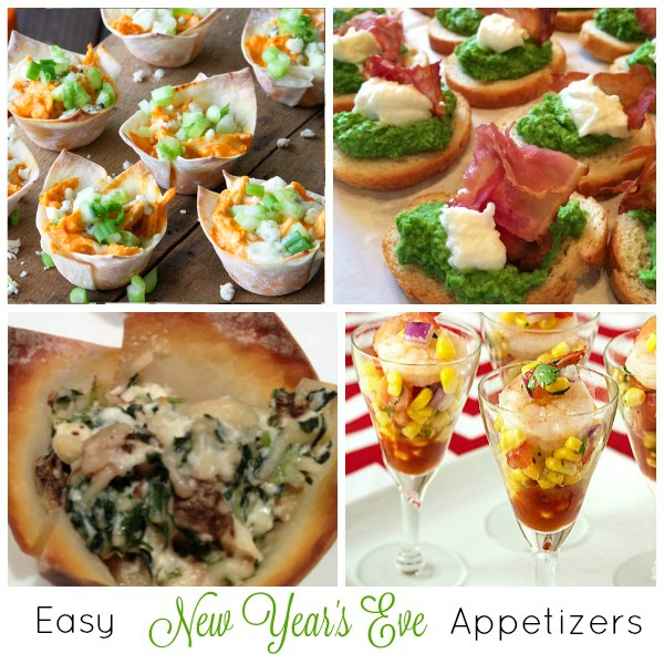 Easy New Year's Eve Appetizers Recipes Collection on basilmomma.com