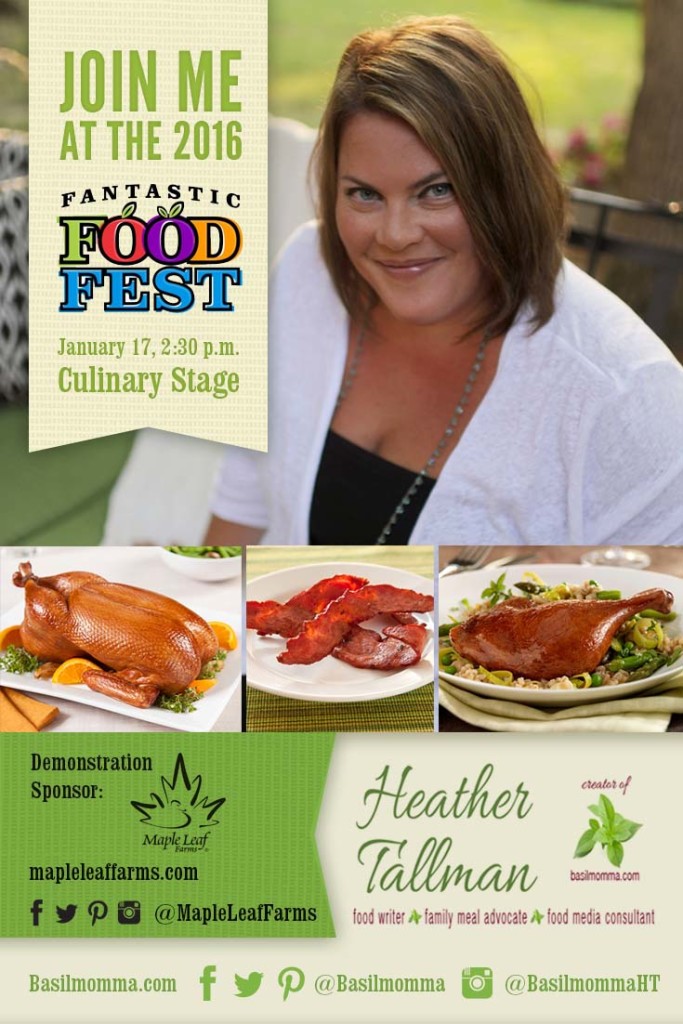 Fantastic Food Fest Maple Leaf Duck Cooking Demonstration Sunday, January 17 at 2:30 pm