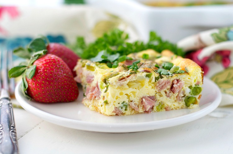 Spring's Finest Baked Omelet - Just one in a collection of recipes using Spring vegetables on basilmomma.com