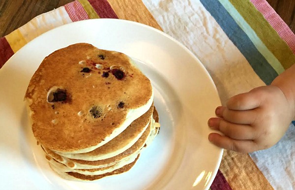 Easy Blueberry Buttermilk Pancakes Recipe - Get it on basilmomma.com