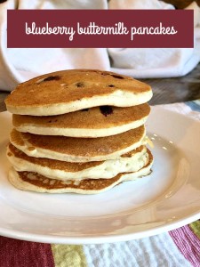 Easy Blueberry Buttermilk Pancakes Recipe {Guest Post} - Basilmomma