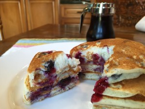 Easy Blueberry Buttermilk Pancakes Recipe - Get it on basilmomma.com