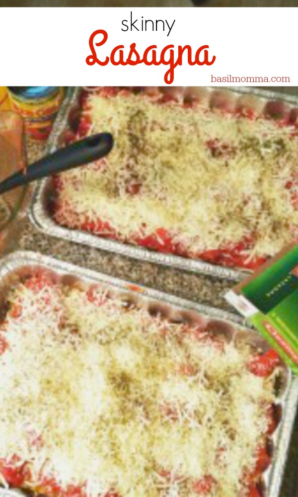 Skinny Lasagna - Filled with cancer fighting foods, this meal has been lightened up from the classic comfort food.
