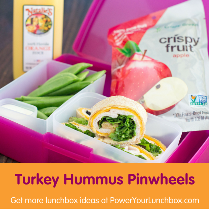 Turkey Hummus Pinwheels - One of the healthy kid-friendly recipes you can get from @basilmomma on basilmomma.com