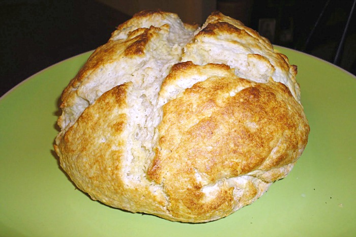 Traditional Irish Soda Bread - A quick bread recipe that's perfect for St. Patrick's Day. Recipe on basilmomma.com