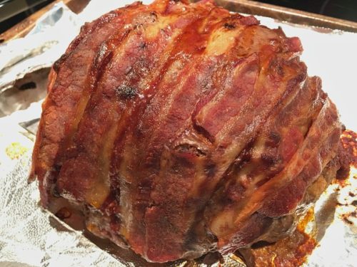 BBQ bacon meatloaf is a family friendly, comfort food dinner! Made in an Instant Pot or pressure cooker, you can make this easy recipe in only 25 minutes! | Recipe on basilmomma.com