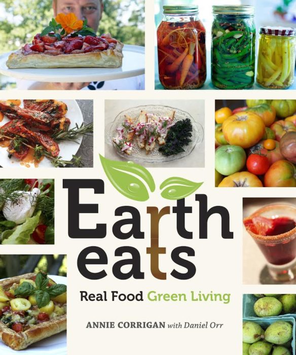Learn about the The Earth Eats: Real Food, Green Living Cookbook, written by Annie Corrigan and Chef Daniel Orr, and enter to win a copy of the book on basilmomma.com