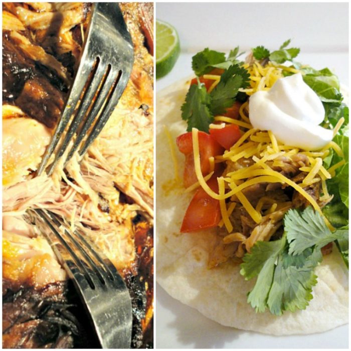 Dr. Pepper pulled pork tacos are a hearty, flavorful meal, sure to please sports fans on game day, or to feed a crowd on Memorial Day! | Basilmomma.com