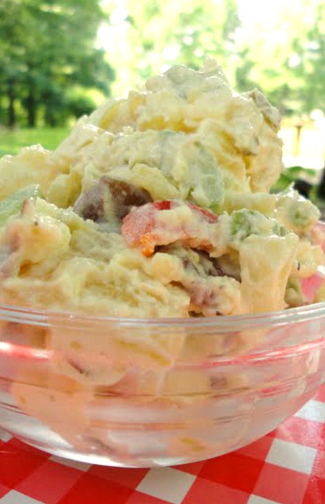 The best potato salad is creamy, with the perfect ratio of potatoes to dressing. This easy recipe has great flavor and crunch from celery and bell peppers.