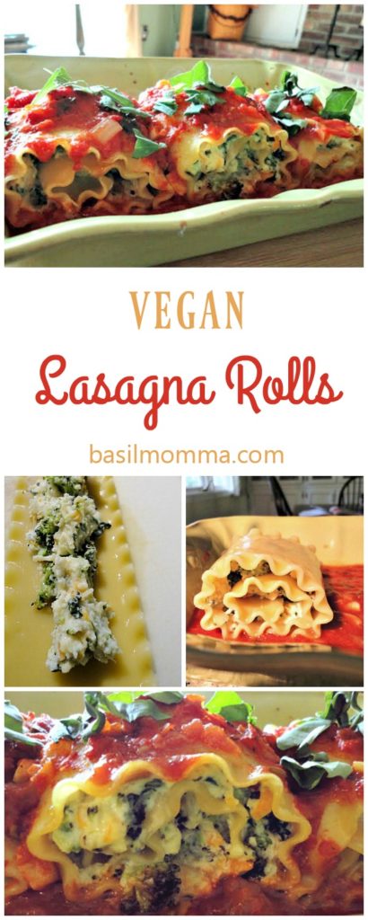 Vegan lasagna rolls have the taste of a traditional meatless lasagna, but the assembly is easy and much quicker! A meatless, dairy free lasagna recipe.